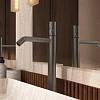 Смеситель для раковины Vincea Aura VBF-6AU2GM, вороненая сталь