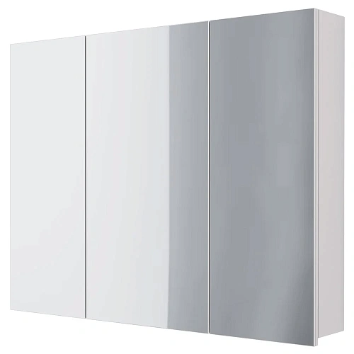 Зеркальный шкаф DREJA ALMI, 90 см, 3 дверцы, 6 стеклянных полок, белый 99.9012 Зеркальный шкаф DREJA ALMI, 90 см, 3 дверцы, 6 стеклянных полок, белый 99.9012