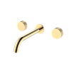 Картинка анонса товара «смеситель для раковины boheme stick 152-2-g.3 встравиваемый linea на 3 отверстия gold»