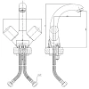 Смеситель для раковины Kaiser 45011 Смеситель для раковины Kaiser 45011