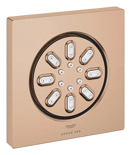 Боковой душ GROHE Rainshower Aqua, квадратный, 2 режима струи, теплый закат матовый (26802DL0) Боковой душ GROHE Rainshower Aqua, квадратный, 2 режима струи, теплый закат матовый (26802DL0)