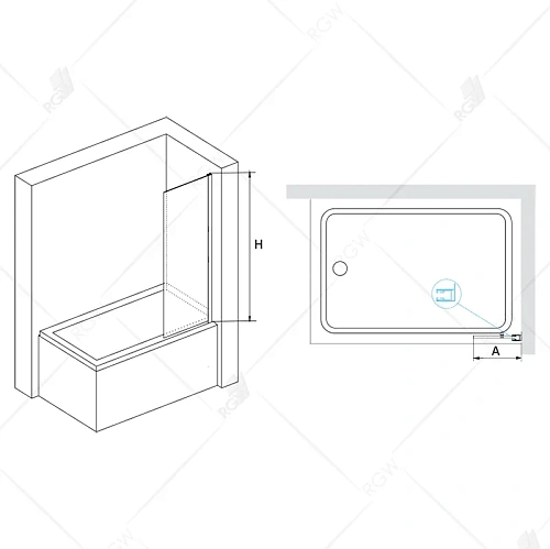 Шторка на ванну RGW Screens SC-056B 400 мм Easy Clean черный Шторка на ванну RGW Screens SC-056B 400 мм Easy Clean черный