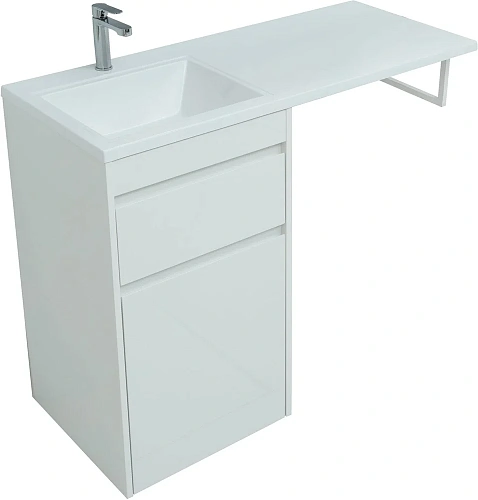 Тумба под раковину Aquanet Токио 58 белый (напольная, 1 ящик) 00239290 Тумба под раковину Aquanet Токио 58 белый (напольная, 1 ящик) 00239290