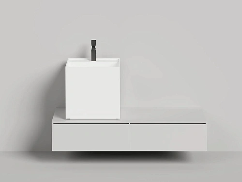 Раковина Salini ARMONIA SQUARE TOP 03 покраска по RAL полностью 130513TGF 450x450 накладная S-Sense Раковина Salini ARMONIA SQUARE TOP 03 покраска по RAL полностью 130513TGF 450x450 накладная S-Sense