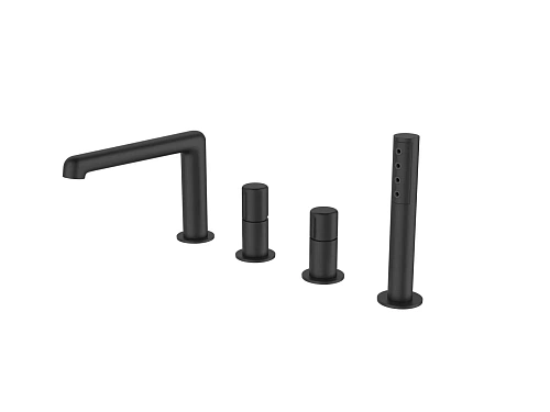 Смеситель на борт ванны BelBagno UNO UNO-BVD4-NERO Смеситель на борт ванны BelBagno UNO UNO-BVD4-NERO