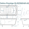 Ванна чугунная Delice Prestige 160х70 с отверстиями под ручки и антискользящим покрытием DLR230614R-AS Ванна чугунная Delice Prestige 160х70 с отверстиями под ручки и антискользящим покрытием DLR230614R-AS