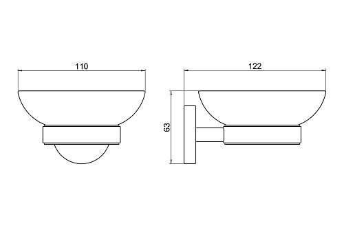 Мыльница Aquatek БЕТТА AQ4603MB черный матовый Мыльница Aquatek БЕТТА AQ4603MB черный матовый