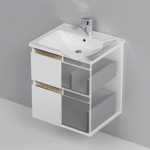 Тумба под раковину AM.PM X-Joy M85AFHX0552WG подвесная, 55 см, белый Тумба под раковину AM.PM X-Joy M85AFHX0552WG подвесная, 55 см, белый