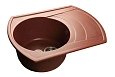 Кухонная мойка GranFest Rondo R-650 L кр.м красный марс Кухонная мойка GranFest Rondo R-650 L кр.м красный марс