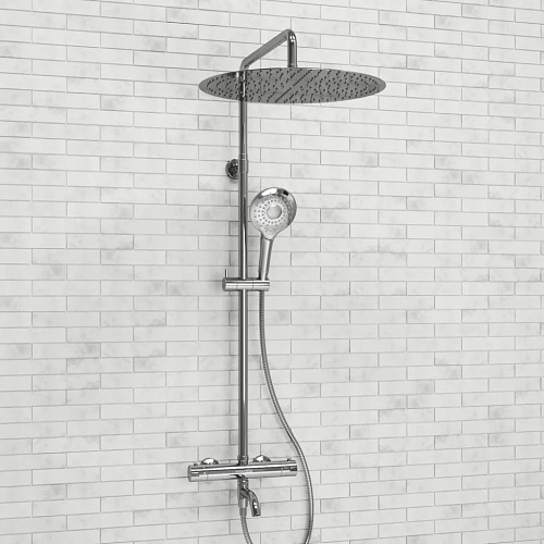 Душевая система WasserKRAFT A188.117.101.010.CH Thermo с термостатом хром Душевая система WasserKRAFT A188.117.101.010.CH Thermo с термостатом хром