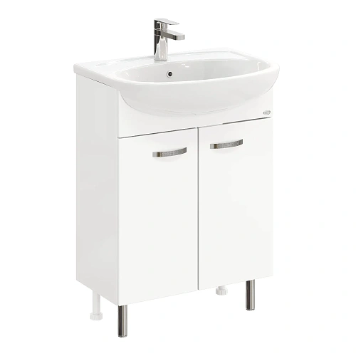 Тумба под раковину Onika Коралл 60 см 106149 напольная, белая (для Уют 60) Тумба под раковину Onika Коралл 60 см 106149 напольная, белая (для Уют 60)