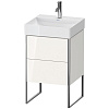 Картинка анонса товара «тумба под раковину duravit xsquare xs443902222 напольная 48 см белая глянцевый»