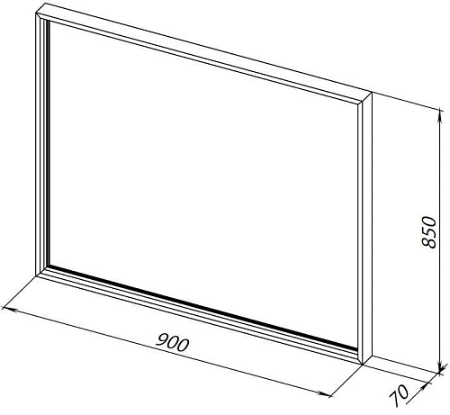 Зеркало Allen Brau Liberty 90 1.330015.BB черный браш Зеркало Allen Brau Liberty 90 1.330015.BB черный браш