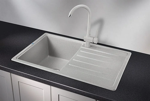 Кухонная мойка Granula 7602, БАЗАЛЬТ, СтандАРТ кварц 760х500 Кухонная мойка Granula 7602, БАЗАЛЬТ, СтандАРТ кварц 760х500