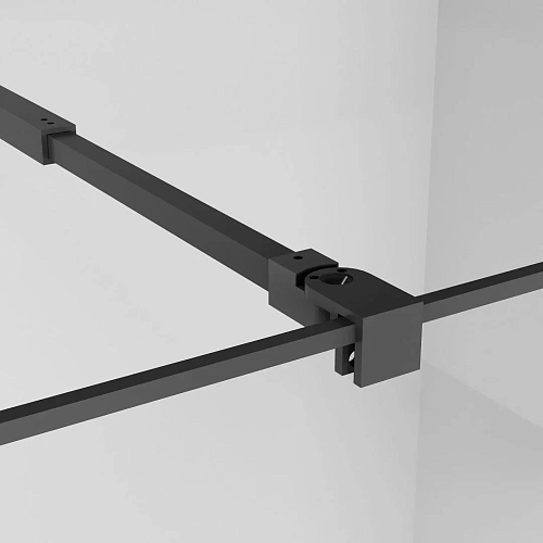 Душевая перегородка Niagara Nova NG-680-90BLACK (90x195) черный матовый, стекло прозрачное с рисунком Душевая перегородка Niagara Nova NG-680-90BLACK (90x195) черный матовый, стекло прозрачное с рисунком