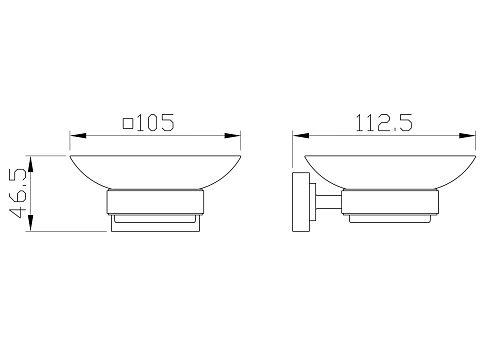 Мыльница Wonzon & Woghand хром (WW-9722) Мыльница Wonzon & Woghand хром (WW-9722)