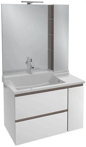 Комплект мебели 100 см Jacob Delafon Soprano , белый блестящий, 2 ящика, 1 внутренний ящик, подвесно EB1337-NF+EXK112-00+EB1334-N18 Комплект мебели 100 см Jacob Delafon Soprano , белый блестящий, 2 ящика, 1 внутренний ящик, подвесно EB1337-NF+EXK112-00+EB1334-N18