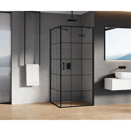 Душевой уголок NEW TRENDY NEW RENOMA BLACK R 120x80x195 D-0385A/D-0164B (черный) Душевой уголок NEW TRENDY NEW RENOMA BLACK R 120x80x195 D-0385A/D-0164B (черный)