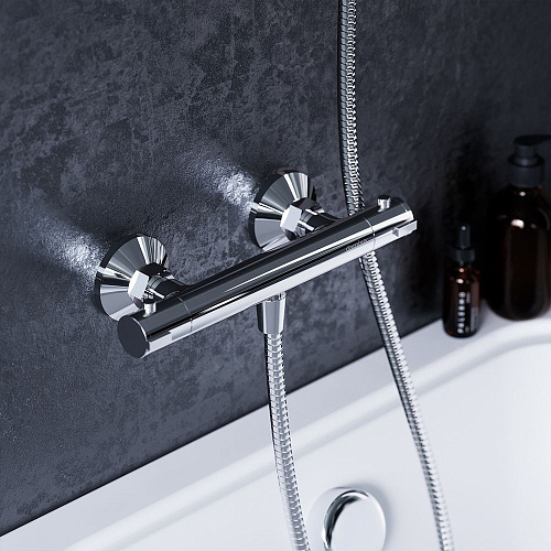 Смеситель для душа Damixa Jupiter 776000000 термостатический хром Смеситель для душа Damixa Jupiter 776000000 термостатический хром