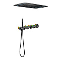 Душевая система Timo Saona SX-2319/03SM встраиваемая с термостатом черный Душевая система Timo Saona SX-2319/03SM встраиваемая с термостатом черный