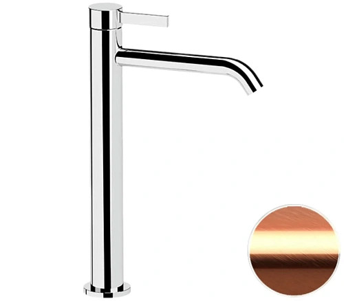 Смеситель для раковины Remer Metrica MC11LXLRP, медь брашированная Смеситель для раковины Remer Metrica MC11LXLRP, медь брашированная