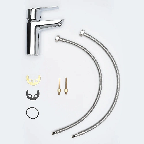 Смеситель для раковины AQUAme Prato AQM P6110 AQUAme хром AQMP6110 Смеситель для раковины AQUAme Prato AQM P6110 AQUAme хром AQMP6110