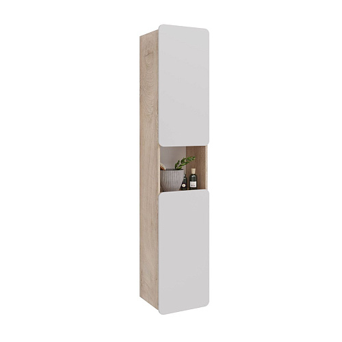 Шкаф-пенал Lemark OLIVIA 35 см подвесной/напольный, левый/правый, дуб кантри/белый LM08OL35P Шкаф-пенал Lemark OLIVIA 35 см подвесной/напольный, левый/правый, дуб кантри/белый LM08OL35P