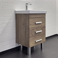 Тумба с раковиной Comforty Никосия 50Н 00-00018024 напольная дуб темный раковина Fest 50 F01 Тумба с раковиной Comforty Никосия 50Н 00-00018024 напольная дуб темный раковина Fest 50 F01