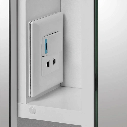 Зеркальный шкаф Aquaton Инфинити 76 белый 1A192102IF010 Зеркальный шкаф Aquaton Инфинити 76 белый 1A192102IF010