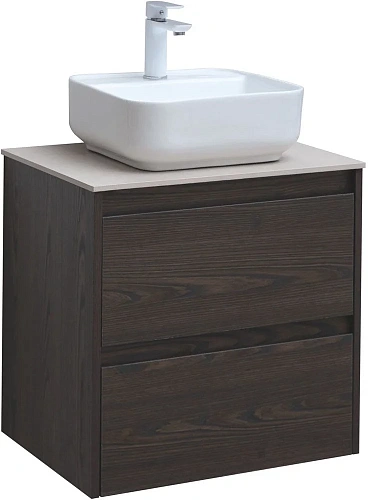 Тумба под раковину Aquanet Nova Lite 60 дуб черный (2 ящика) 00287894 Тумба под раковину Aquanet Nova Lite 60 дуб черный (2 ящика) 00287894