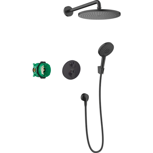 Душевая система Hansgrohe Croma 280 1jet скрытого монтажа, с термостатом Ecostat S 27961670, матовый Душевая система Hansgrohe Croma 280 1jet скрытого монтажа, с термостатом Ecostat S 27961670, матовый