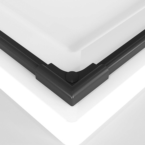 Душевой уголок Niagara Nova NG-2830-34BLACK (100x100x195) квадратная, раздвижная, черный матовый, стекло тониров Душевой уголок Niagara Nova NG-2830-34BLACK (100x100x195) квадратная, раздвижная, черный матовый, стекло тониров