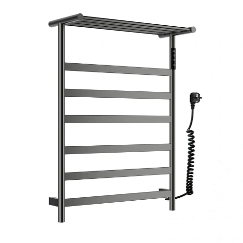 Полотенцесушитель электрический Wonzon & Woghand с полкой, темный графит (WW-A403-GM) Полотенцесушитель электрический Wonzon & Woghand с полкой, темный графит (WW-A403-GM)