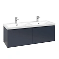 Тумба под раковину Villeroy & Boch Subway 3.0 с подсветкой Marine Blue / Marine Blue C567L2VQ Тумба под раковину Villeroy & Boch Subway 3.0 с подсветкой Marine Blue / Marine Blue C567L2VQ