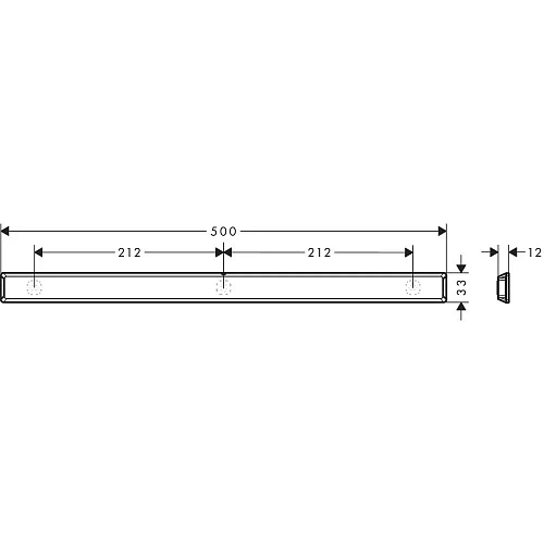 Душевая штанга Hansgrohe WallStoris настенная, длина 50 см 27902700, матовый белый Душевая штанга Hansgrohe WallStoris настенная, длина 50 см 27902700, матовый белый