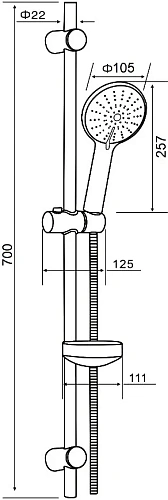 Душевой гарнитур STWORKI Эстерсунд ES-10cr 552733 Душевой гарнитур STWORKI Эстерсунд ES-10cr 552733