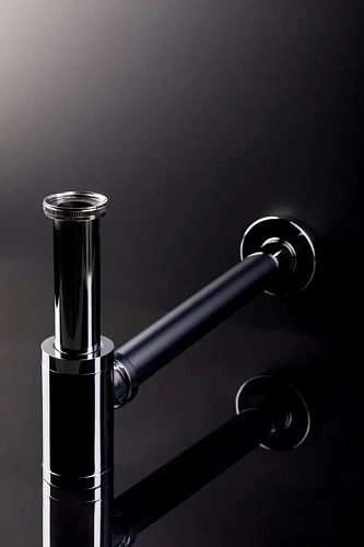 Сифон для раковины Boheme BLACK без клик-клака 609-B Сифон для раковины Boheme BLACK без клик-клака 609-B