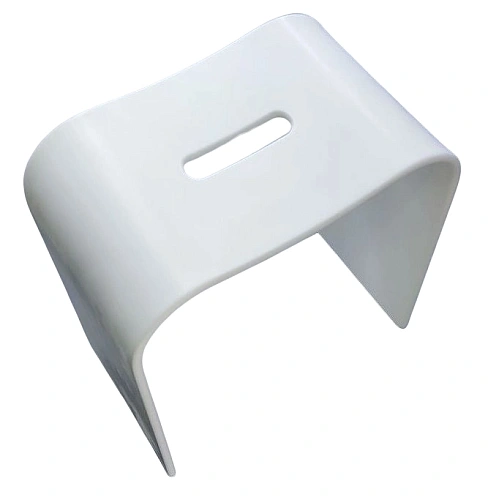 Стул для душа Teso azaro Sella Albus TAS01 из искусственного камня, белый Стул для душа Teso azaro Sella Albus TAS01 из искусственного камня, белый