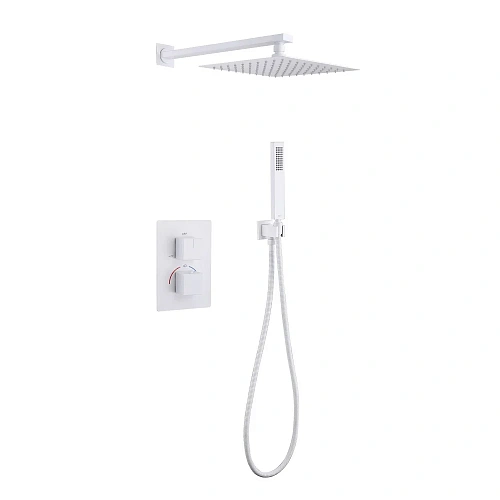 Душевая система ABBER Daheim AF8251W скрытого монтажа без излива, термостат, белая матовая Душевая система ABBER Daheim AF8251W скрытого монтажа без излива, термостат, белая матовая