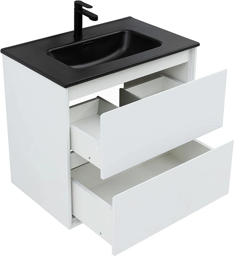Тумба под раковину Aquanet Милан 70 белый глянец 00336368 подвесная Тумба под раковину Aquanet Милан 70 белый глянец 00336368 подвесная