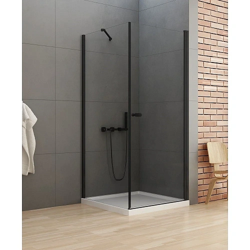Душевой уголок NEW TRENDY NEW SOLEO BLACK 70x70x195 D-0229A/D-0113B (черный) Душевой уголок NEW TRENDY NEW SOLEO BLACK 70x70x195 D-0229A/D-0113B (черный)