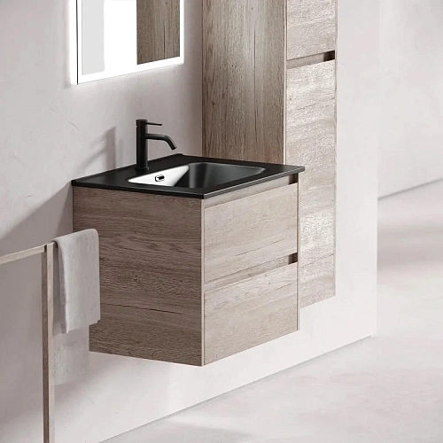 Тумба под раковину Sancos Libra LB60EG 590х450х500 дуб галифакс натуральный, подвесная Тумба под раковину Sancos Libra LB60EG 590х450х500 дуб галифакс натуральный, подвесная