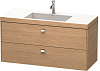 Картинка анонса товара «тумба с раковиной duravit brioso br4608o1052 120 см европейский дуб»