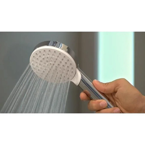 Душевой гарнитур Hansgrohe Crometta 1jet EcoSmart 26568400 125 см, белый/хром Душевой гарнитур Hansgrohe Crometta 1jet EcoSmart 26568400 125 см, белый/хром