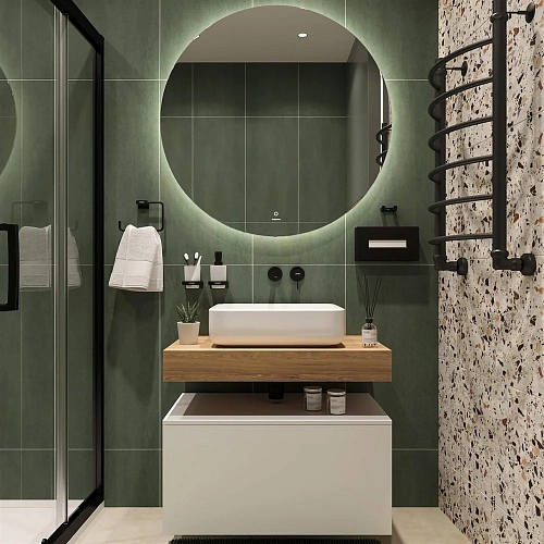 Комплект мебели STWORKI Ольборг 80 столешница дуб французский, без отверстий, с тумбой 80, с раковин 489093 Комплект мебели STWORKI Ольборг 80 столешница дуб французский, без отверстий, с тумбой 80, с раковин 489093