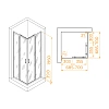 Душевой уголок RGW PA-030 700x700 мм 3508103077-11 хром Easy Clean Душевой уголок RGW PA-030 700x700 мм 3508103077-11 хром Easy Clean