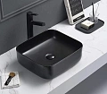 Раковина CeramaLux 2106MB накладная, черный матовый Раковина CeramaLux 2106MB накладная, черный матовый