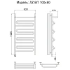 Полотенцесушитель электрический Ника CURVE ЛZ ВП 100/60 левый тэн Полотенцесушитель электрический Ника CURVE ЛZ ВП 100/60 левый тэн