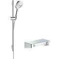 Душевой гарнитур Hansgrohe ShowerTablet Select 300/Raindance Select E 120 3jet/Combi 27026400, белый Душевой гарнитур Hansgrohe ShowerTablet Select 300/Raindance Select E 120 3jet/Combi 27026400, белый