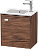 Картинка анонса товара «тумба под раковину duravit brioso br4000r1021 подвесная 42 см орех темный»